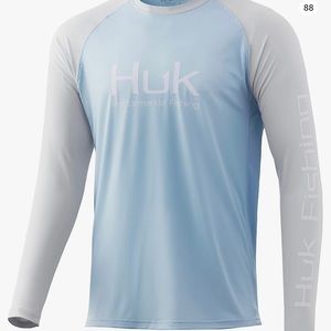 HUK Double Header fishing shirt   Ice Blue   Never been worn